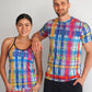 INKnBURN Women's Rainbow Plaid Camisole (XS)