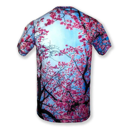INKnBURN Men's Cherry Blossom Tech Shirt (X-Large)