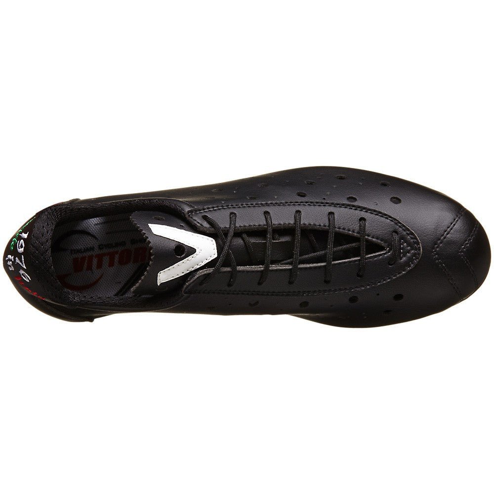 Vittoria 1976 Classic Nylon Road Cycling Shoes - Black (for LOOK Cleats)