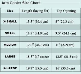 De Soto Sport Skin Cooler Arm Coolers 90 UVB (ACSC) - White (X-Small)