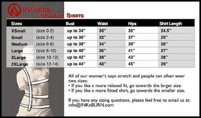 INKnBURN Women's Gatsby Short Sleeve Tech Shirt (S)