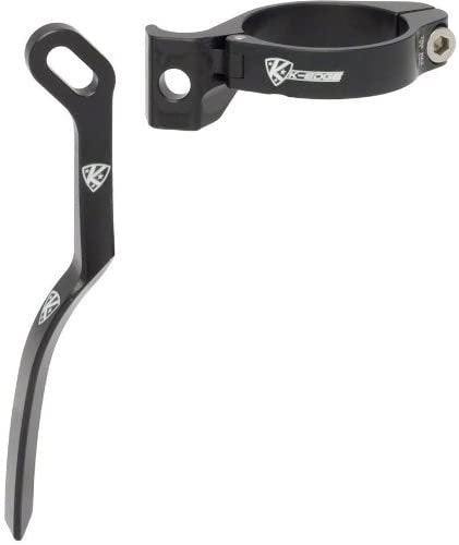 K-Edge Braze-On Adapter Kit, Clamp, Chain Guide, Ti Hardware (Black) 31.8