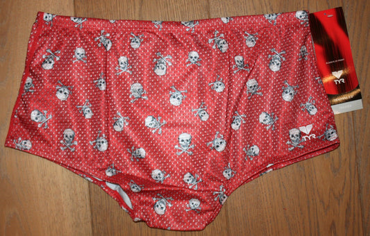 TYR Men's Trainer - Red with Skulls (Size 28)