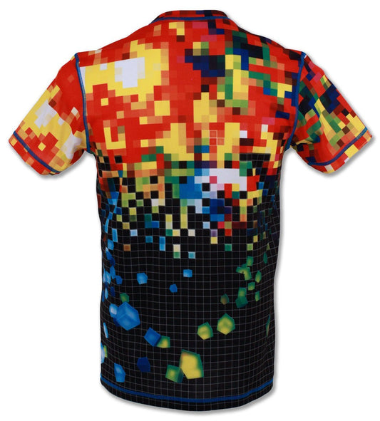 INKnBURN Men's Pixel Tech Shirt (Small) / Multi Color