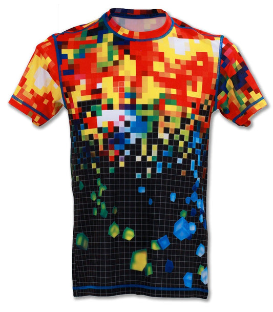 INKnBURN Men's Pixel Tech Shirt (Small) / Multi Color