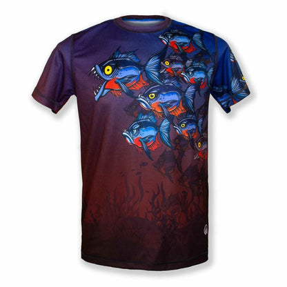 INKnBURN Men's Piranha Tech Shirt (L, XL)