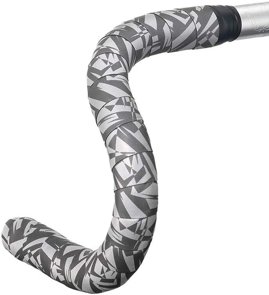 Serfas Reflective Bicycle Handlebar Tape - Gray Geometric - BT-REFGY