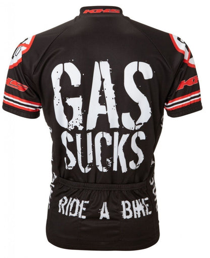 Gas Sucks Men's Cycling Jersey (Small)