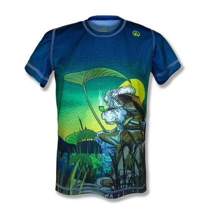 INKnBURN Men's Kaeru Frog Tech Shirt (Small)