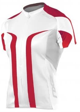2XU Elite Sublimated Cycle Jersey Female White/Watermelon X-Small