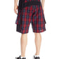 Outlaw Bullet Men's MTB Short Red Plaid (Medium)