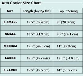 De Soto Arm Coolers, Black (Small, X-Large)
