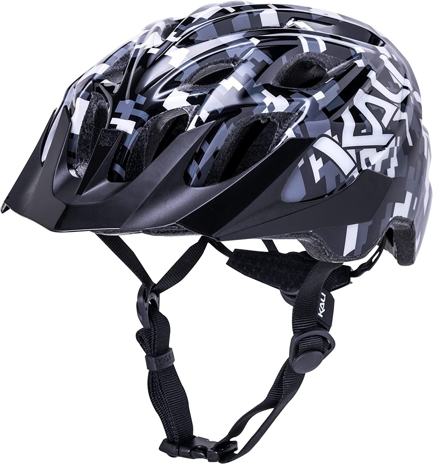 Kali Protectives Chakra Youth Bicycle Helmet (Black Pixel)