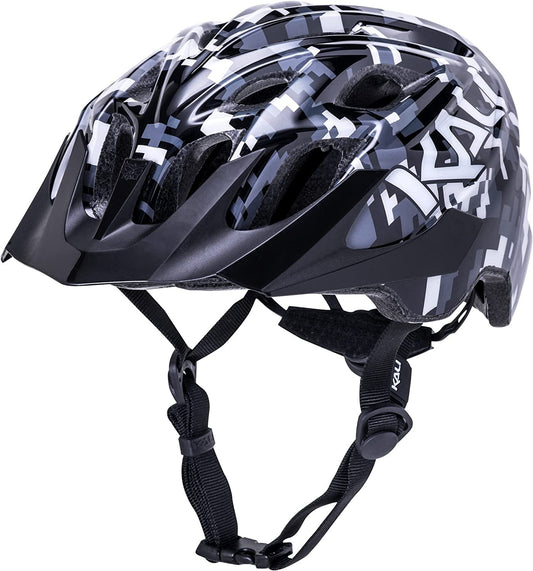 Kali Protectives Chakra Youth Bicycle Helmet; Mountain in-Mould MTB Helmet Equipped with an Integrated Visor; Dial Fit Closure System; with 21 Vents