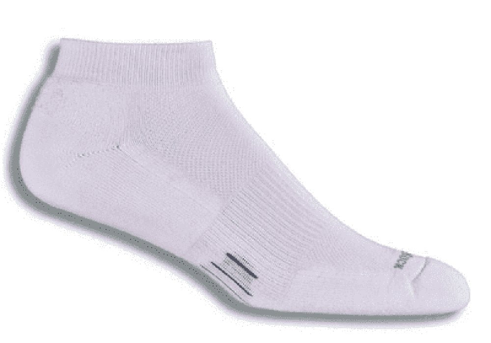 Wrightsock Double Layer Fuel Low Quarter Socks (White) Small