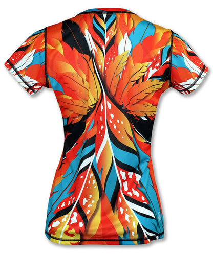 INKnBURN Women's Feather Tech Shirt (XXS)