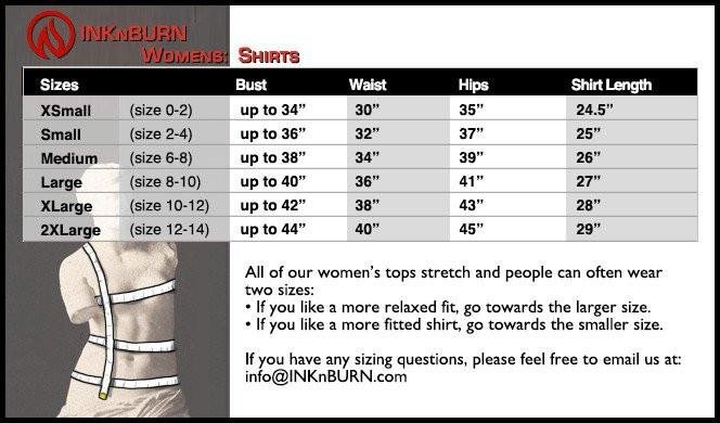 INKnBURN Women's Staff & Serpent Singlet (XS, 2XL) / Multi Color