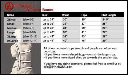 INKnBURN Women's Staff & Serpent Singlet (XS, 2XL) / Multi Color