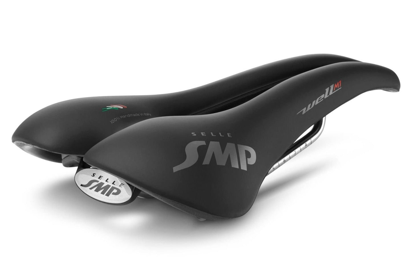 Selle SMP Well M1 Bicycle Saddle (with Steel Rails) Black