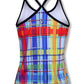 INKnBURN Women's Rainbow Plaid Camisole (XS)