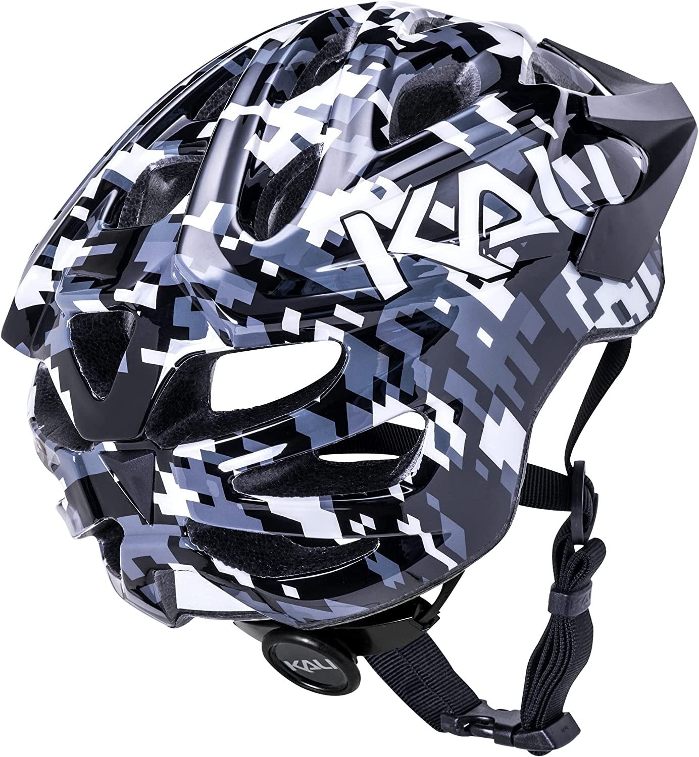 Kali Protectives Chakra Youth Bicycle Helmet (Black Pixel)