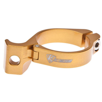 K-EDGE Braze-On Adapter Kit, Clamp, Chain Guide, Ti Hardware (34.9 Gold)
