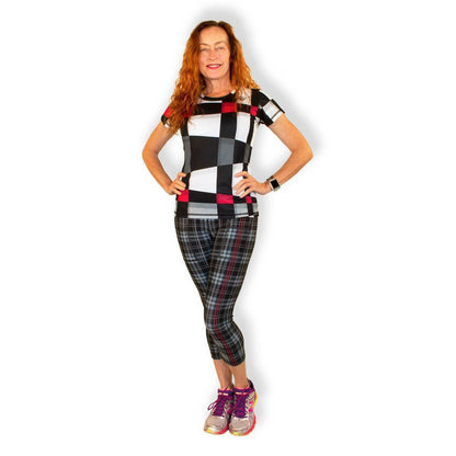 INKnBURN Women's Dynamic Plaid Tech Shirt (2XL)