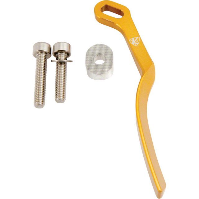 K-EDGE Braze-On Adapter Kit, Clamp, Chain Guide, Ti Hardware (34.9 Gold)