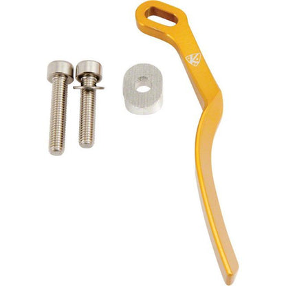 K-EDGE Braze-On Adapter Kit, Clamp, Chain Guide, Ti Hardware (34.9 Gold)