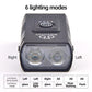 1000LM Bike Headlight T6 Bicycle Flashlight LED USB Rechargeable Torch Aluminum Alloy Cycling High Beam Low Accessories