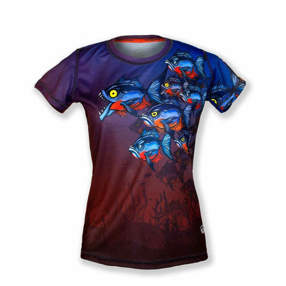 INKnBURN Women's Piranha Tech Shirt (2XL)