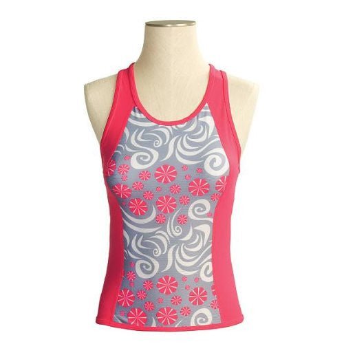 SheBeest Kona Tri Top, White/Pink, X-Small