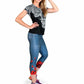 INKnBURN Women's Skull and Rose Tech Shirt, X-Small