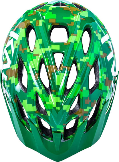 KALI PROTECTIVES Chakra Youth Bicycle Helmet - Pixel Gloss Green