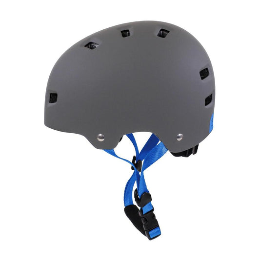 HT-100/103 Bucket Kids Helmet (Matte Grey/Blue)
