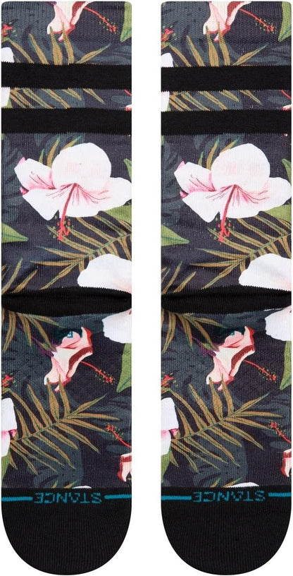 Stance Laulima Crew Socks (Black) Medium