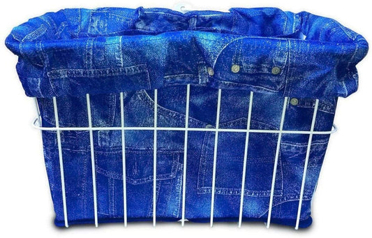 Cruiser Candy Bicycle Basket Liner (Blue Jeans)