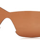 Optic Nerve Eyres Sunglasses, 2 Sets (Shiny White, Smoke/Copper)