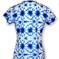INKnBURN Women's Shibori Tech Shirt (X-Small)