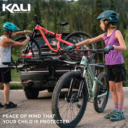 KALI PROTECTIVES Chakra Youth Bicycle Helmet - Pixel Gloss Green
