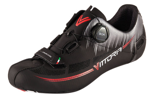 Vittoria Fusion Pro Road Cycling Shoes with LOOK Soles - Black EU 40.5