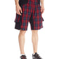 Outlaw Bullet Men's MTB Short Red Plaid (Medium)