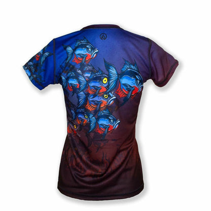 INKnBURN Women's Piranha Tech Shirt (2XL)