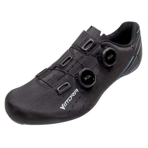 Nuvola Road Cycling Shoes - Black/Blue (3-Bolt Look Sole)