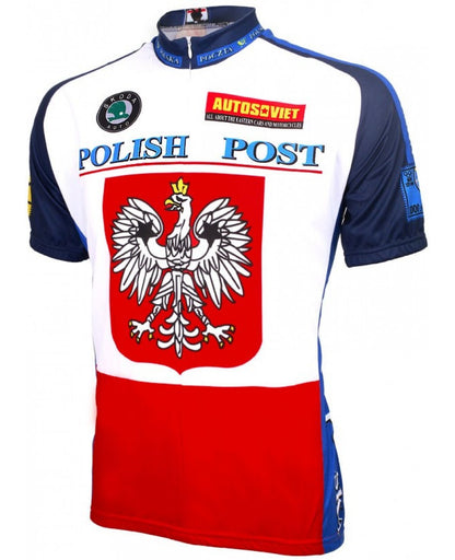 Polish Postal Service Men's Cycling Jersey (S, M, L, XL, 2XL, 3XL)