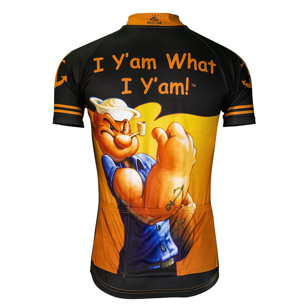 Popeye I Y'am What I Y'am Men's Cycling Jersey (S, M)