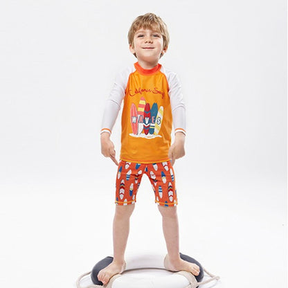 Kids Swimsuit Set Tops+Pants