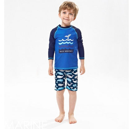 Kids Swimsuit Set Tops+Pants