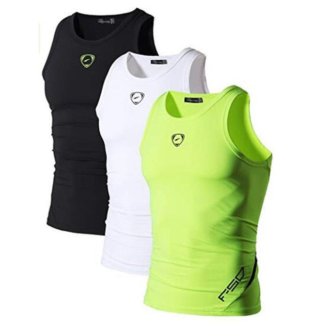 Jeansian 3 Pack Compression Sport Tank Tops