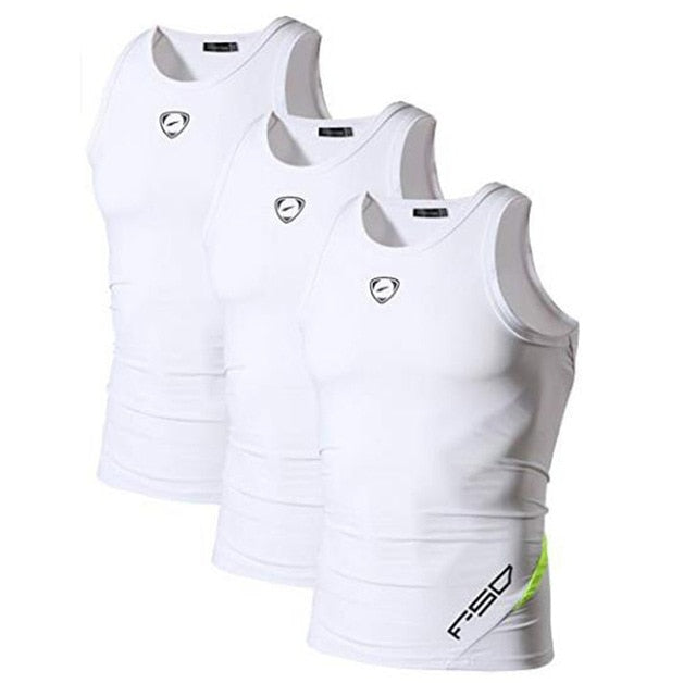 Jeansian 3 Pack Compression Sport Tank Tops